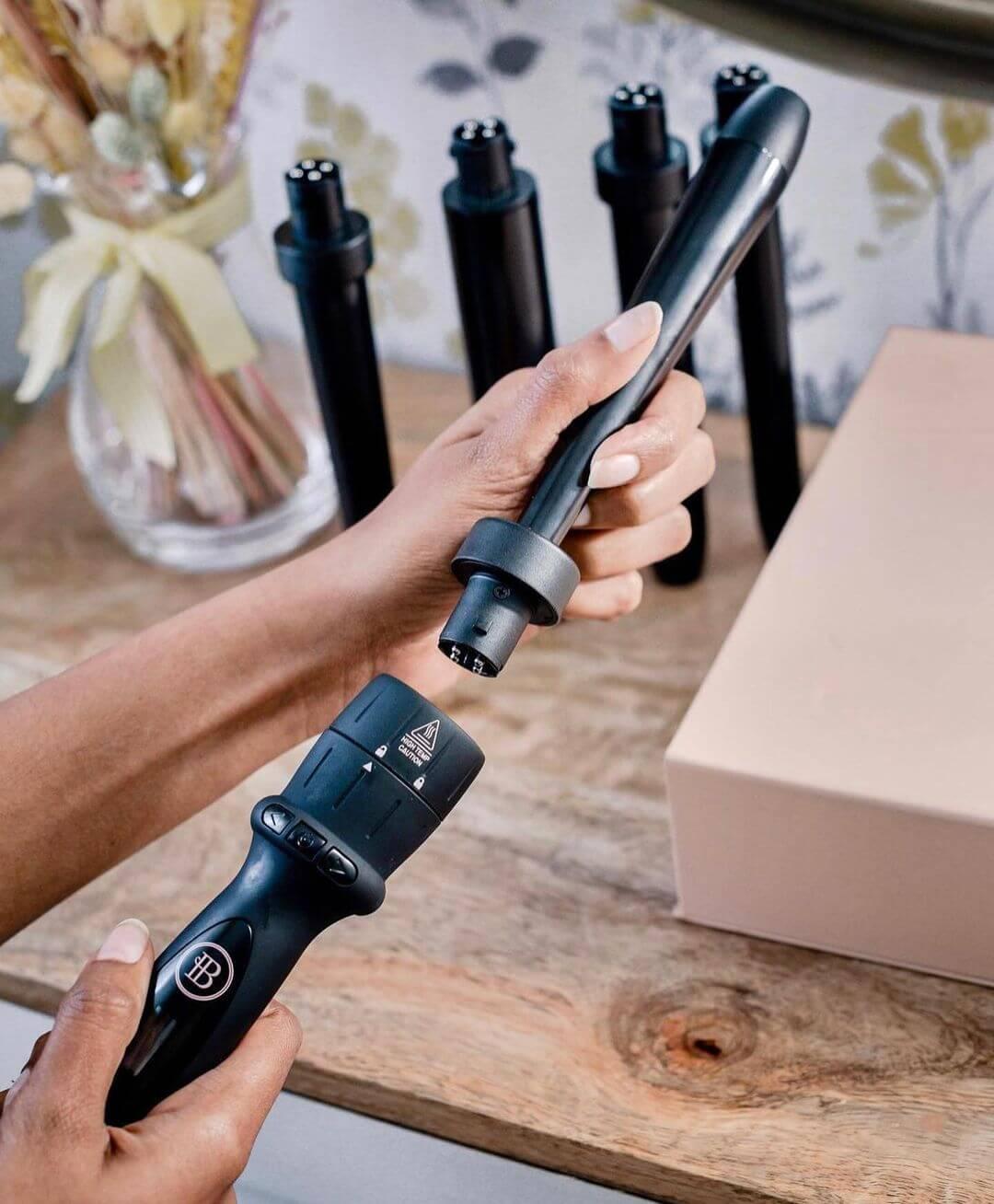 5-in-1 Curling wand set with interchangeable barrels - Bombay Hair