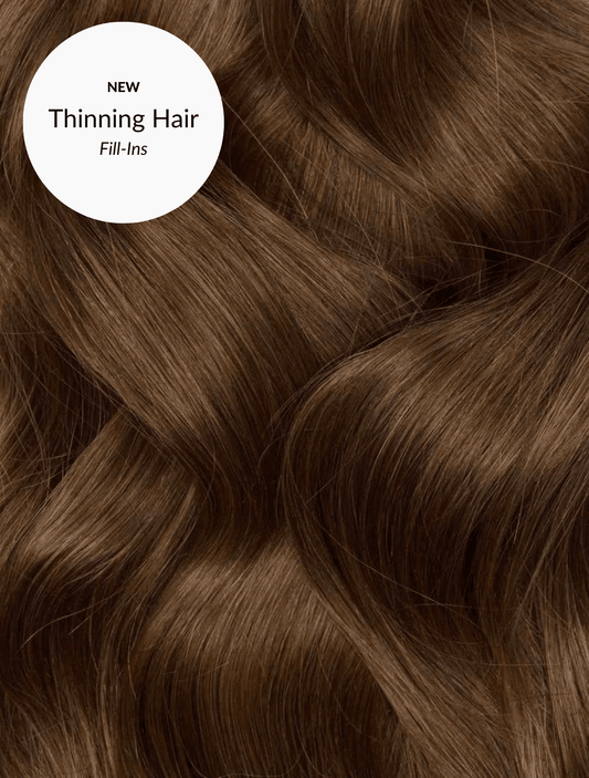 Caramel Brown (4) Thinning Hair Fill-Ins - BOMBAY HAIR