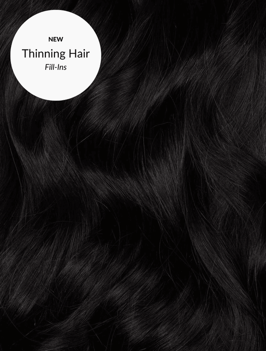 Jet Black (1) Thinning Hair Fill-Ins - BOMBAY HAIR