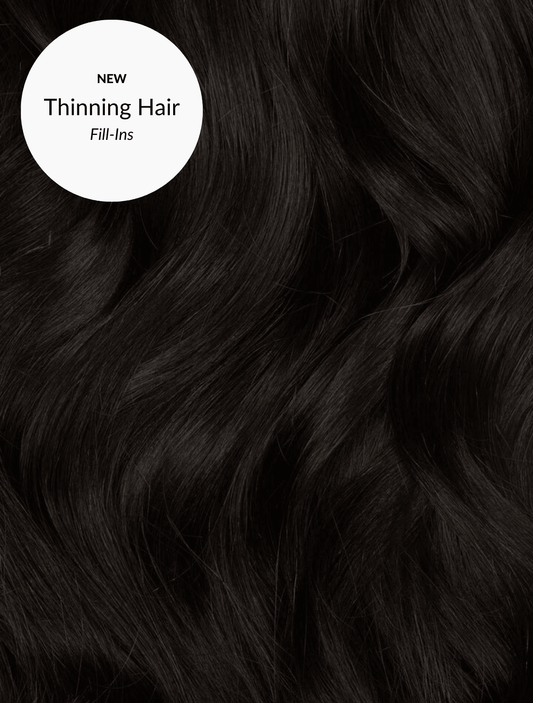 Off Black (1B) Thinning Hair Fill-Ins - BOMBAY HAIR