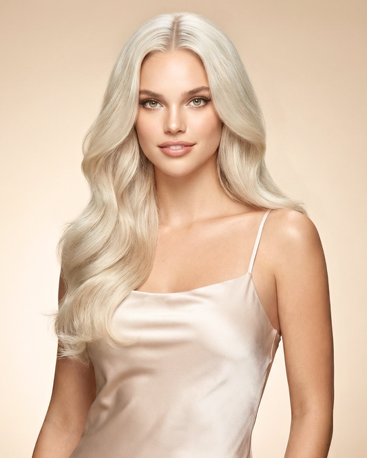 Platinum Blonde (#1002) Hand-Tied Weft | Final Sale