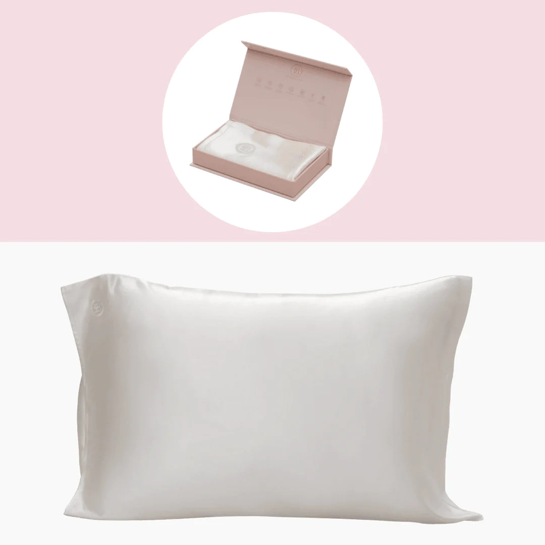 Silk Pillowcase Queen (White)