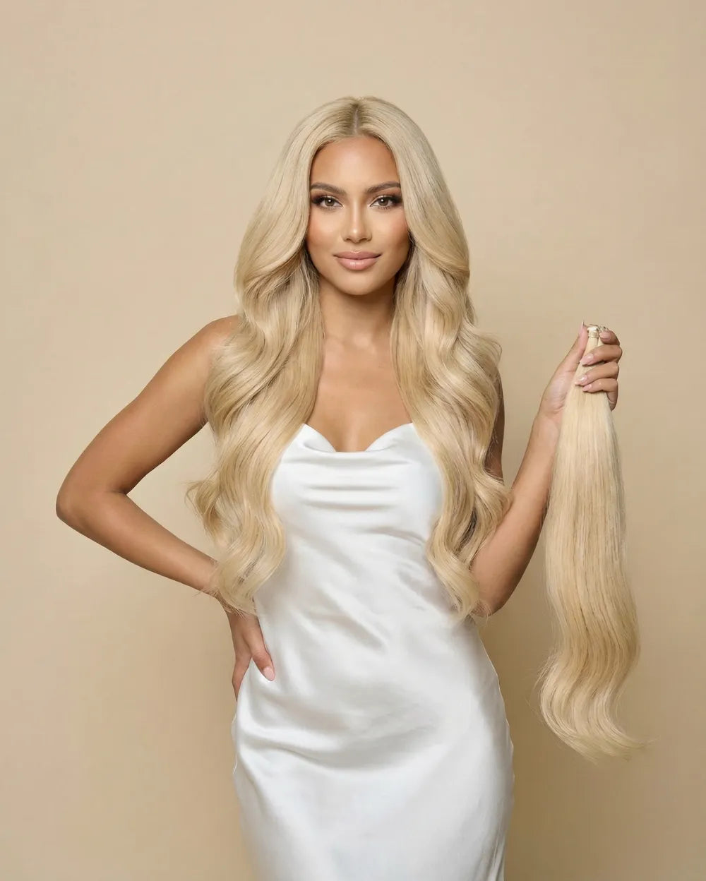 Beach Blonde (18/60) Thinning Hair and Invisible Clip-ins Bundle