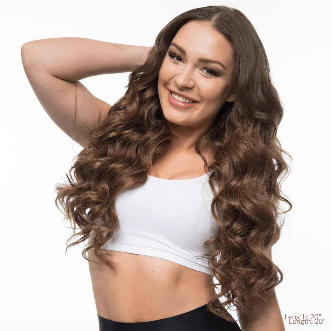 Caramel Brown (4) 18" 125g - Clip-Ins