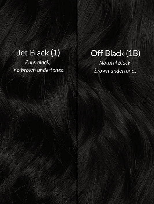 Jet Black (1) 20" Single Weft - Clip-Ins