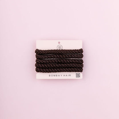 Brown No-Tug Hair Ties (5 Ties) (Backorder - Late August)