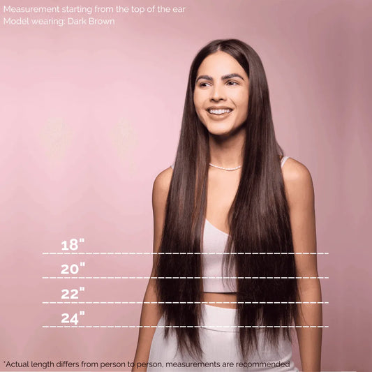 Natural Black (1A) 20" 160g Clip-ins