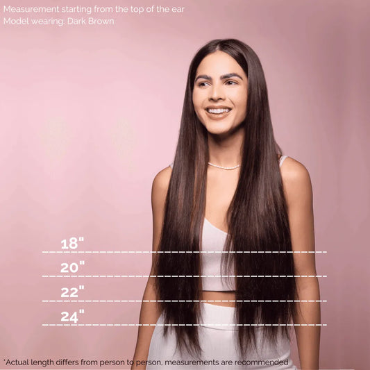 Caramel Ash Blend (4/9) 18" 125g - Clip-Ins