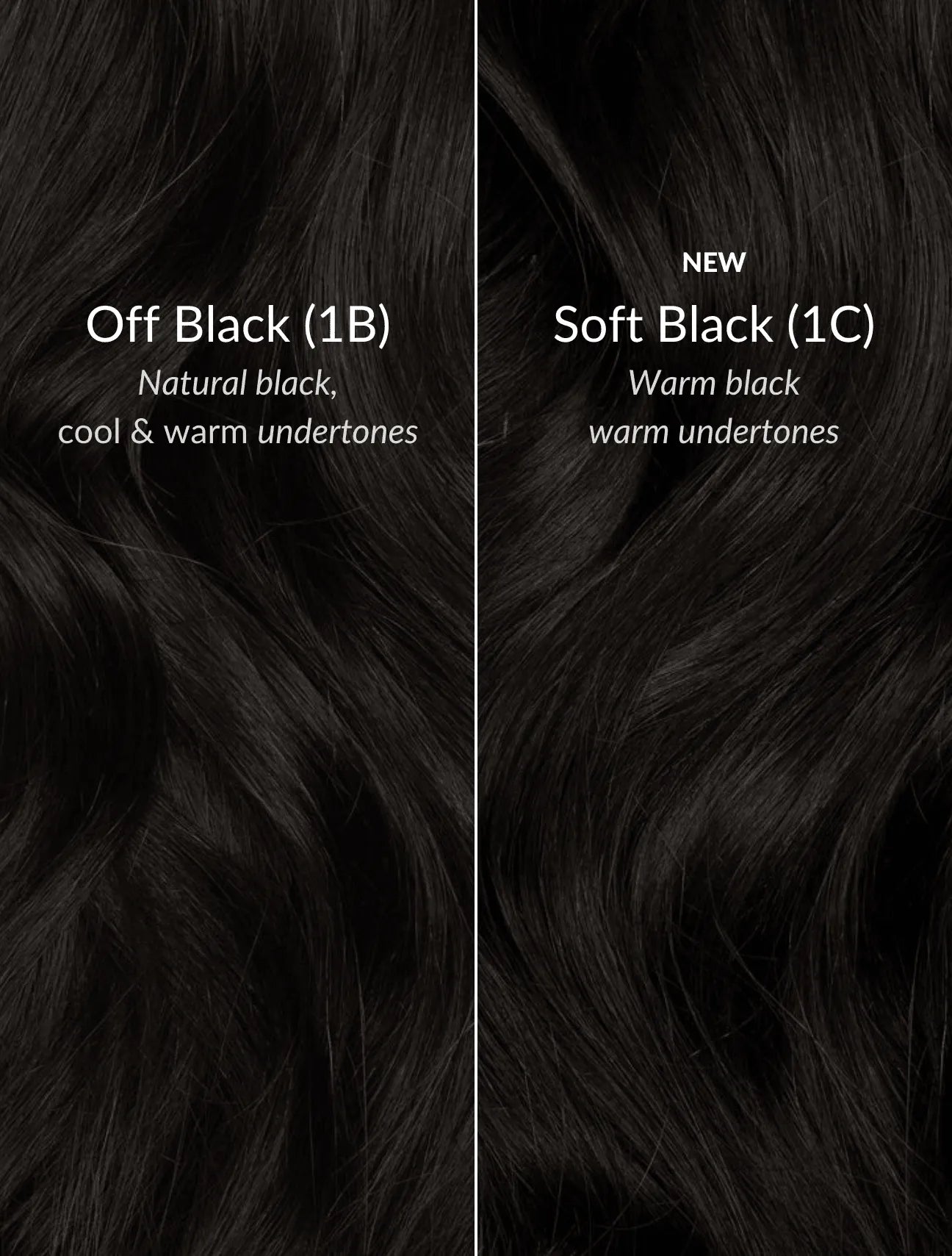 Off Black (1B) 18" 190g - Clip-Ins