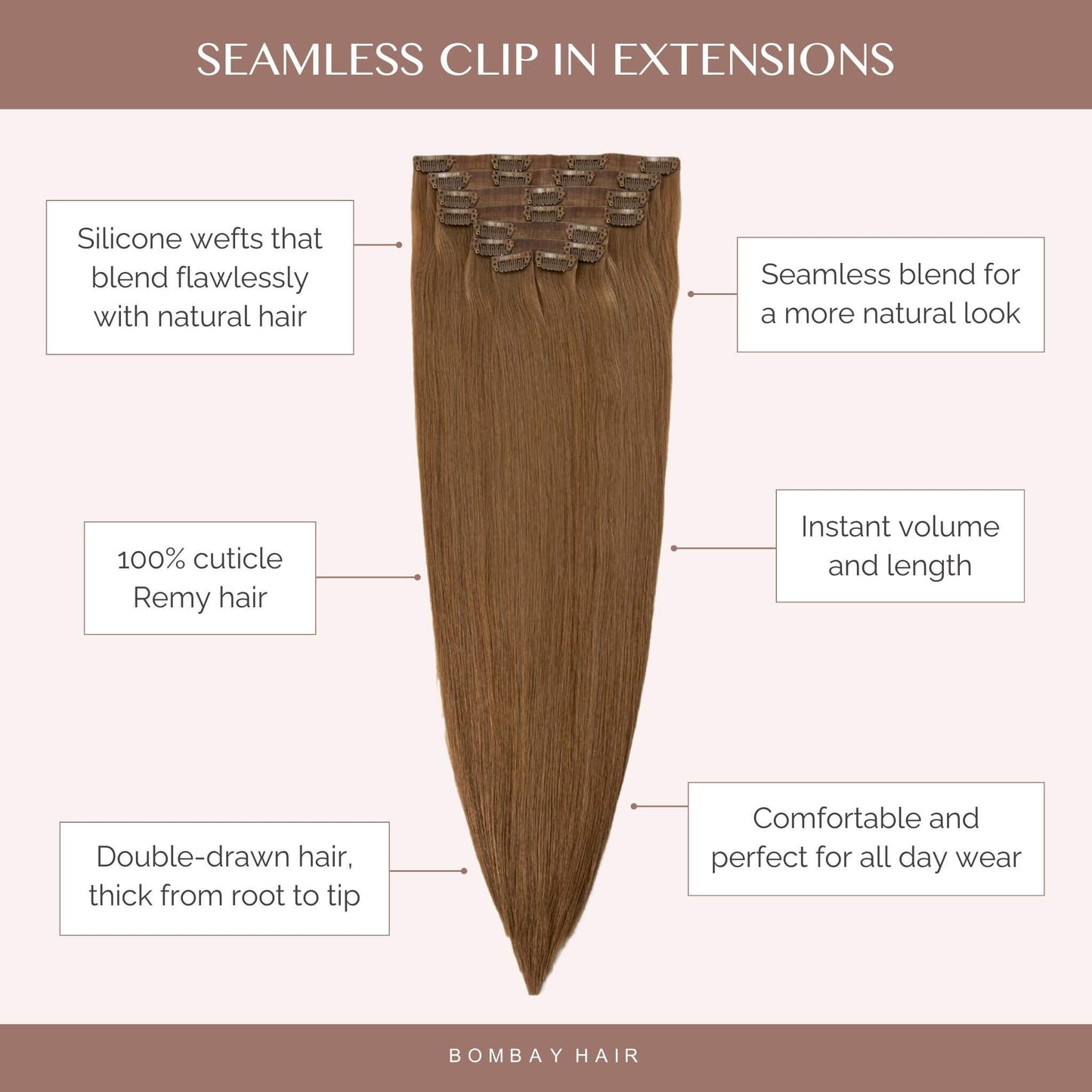 Off Black (1B) Seamless Clip-Ins