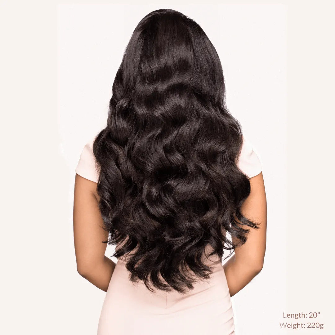 Off Black (1B) 18" 190g - Clip-Ins