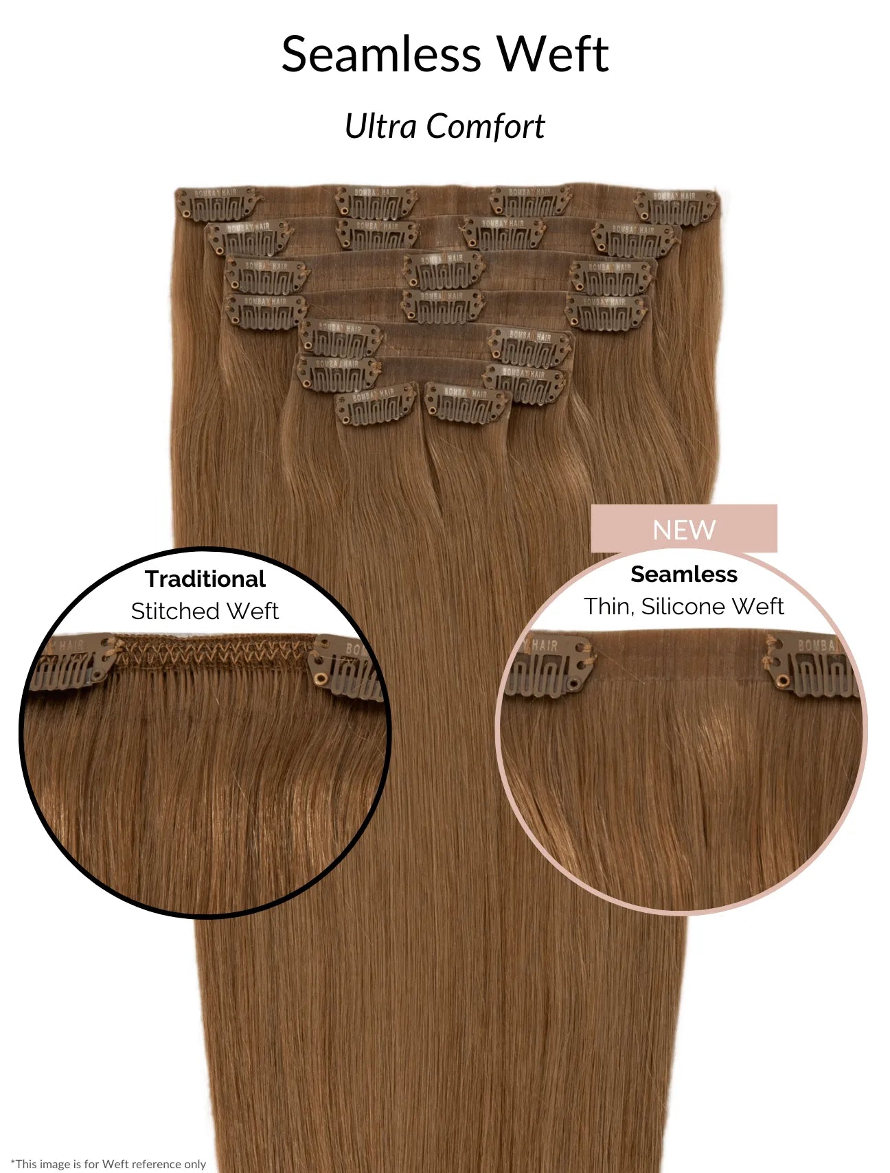 Off Black (1B) Seamless Clip-Ins