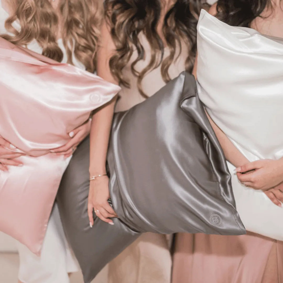 Silk Pillowcase - Queen (Dark Grey) (backorder, April)