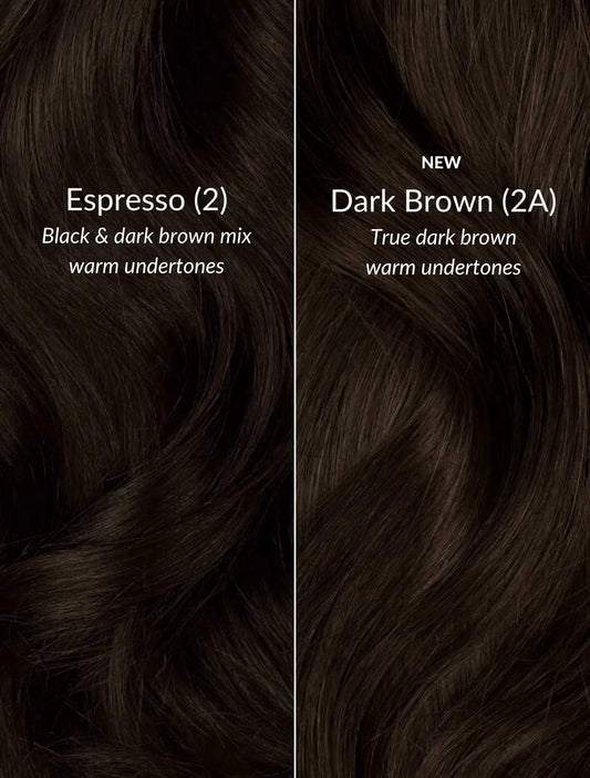 Dark Brown (2A) 20" Single Weft - Clip-Ins
