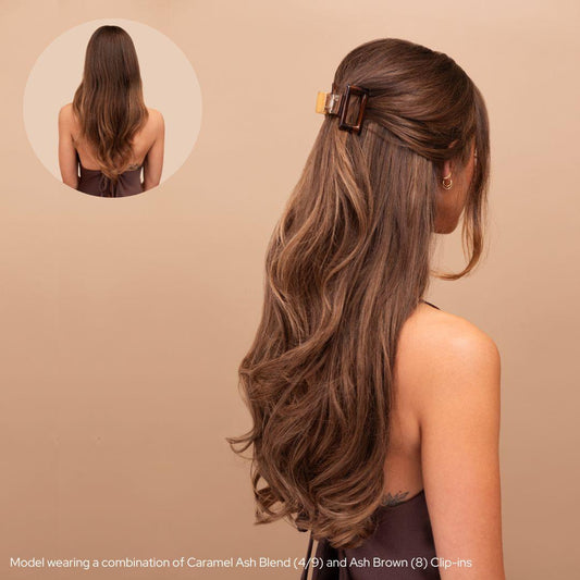 Ash Brown (8) 20" 160g - Clip-Ins