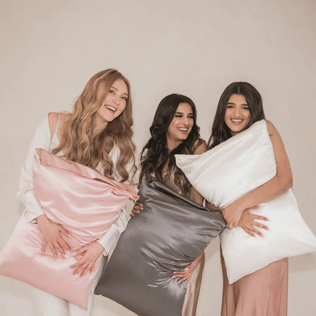 Silk Pillowcase - Queen (Dark Grey) (backorder, April)