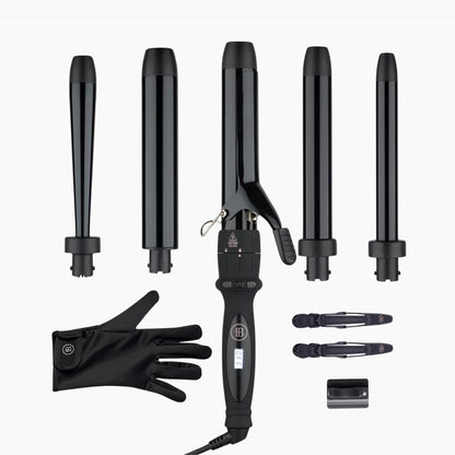 5-in-1 Curling wand set with interchangeable barrels - Bombay Hair