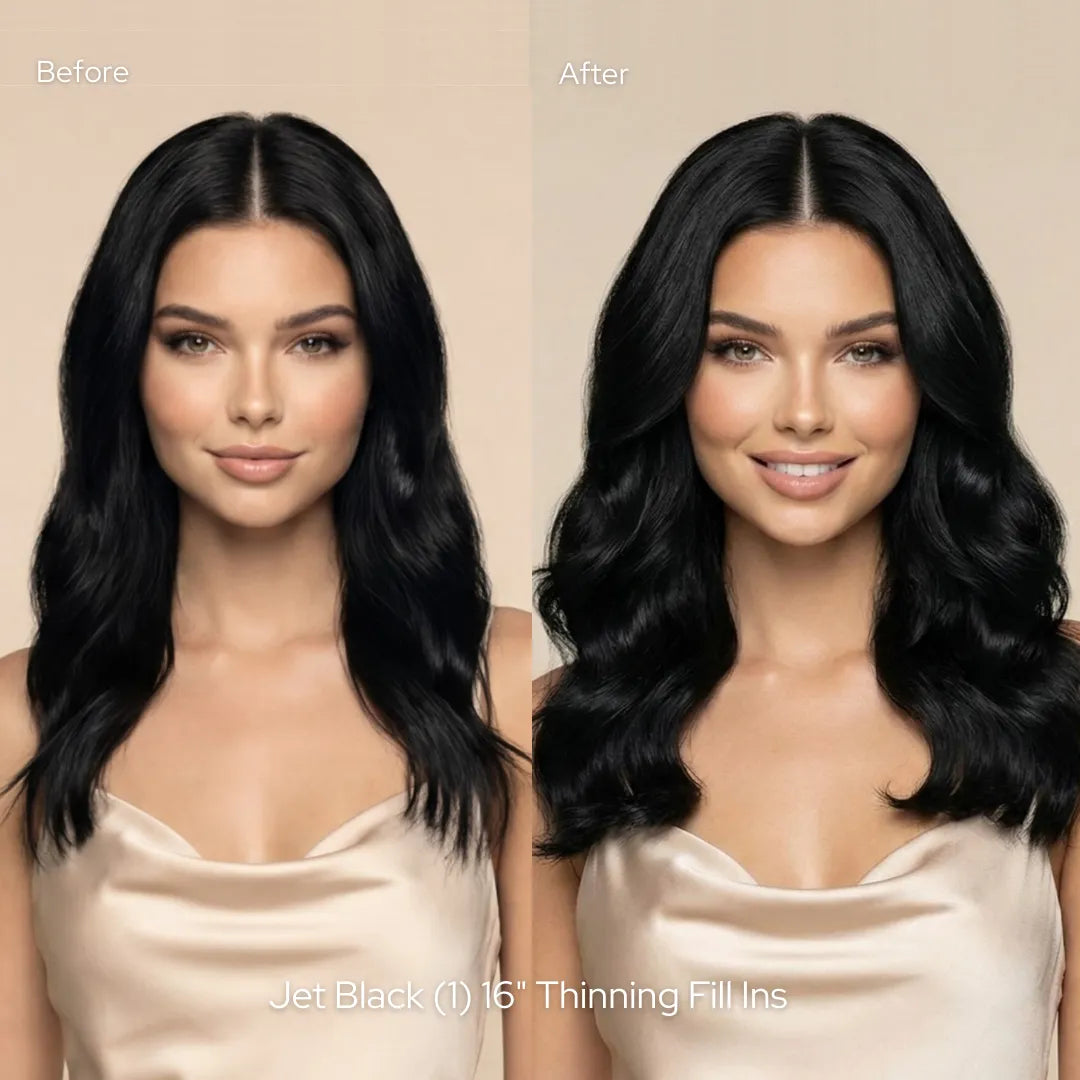 Off Black (1B) Thinning Hair Fill-Ins