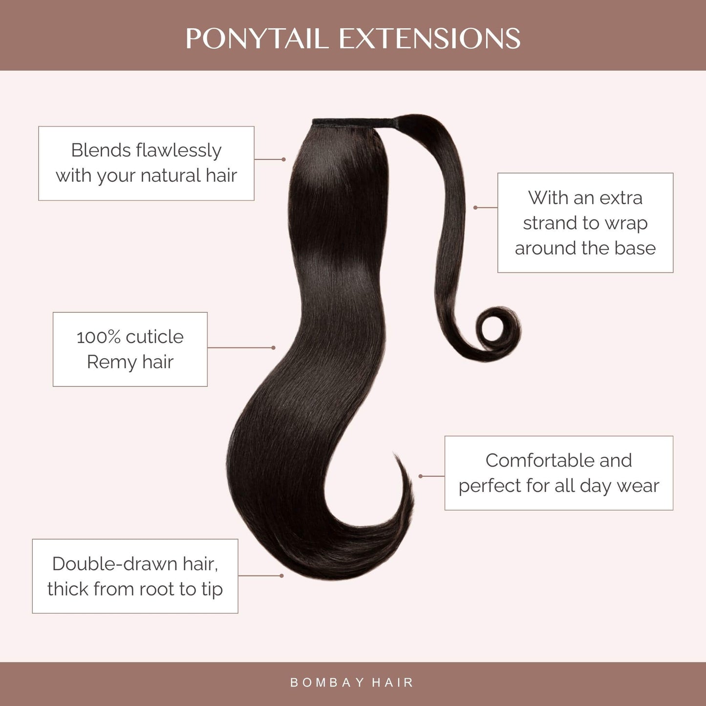 Caramel Ash Blend (4/9) Ponytail