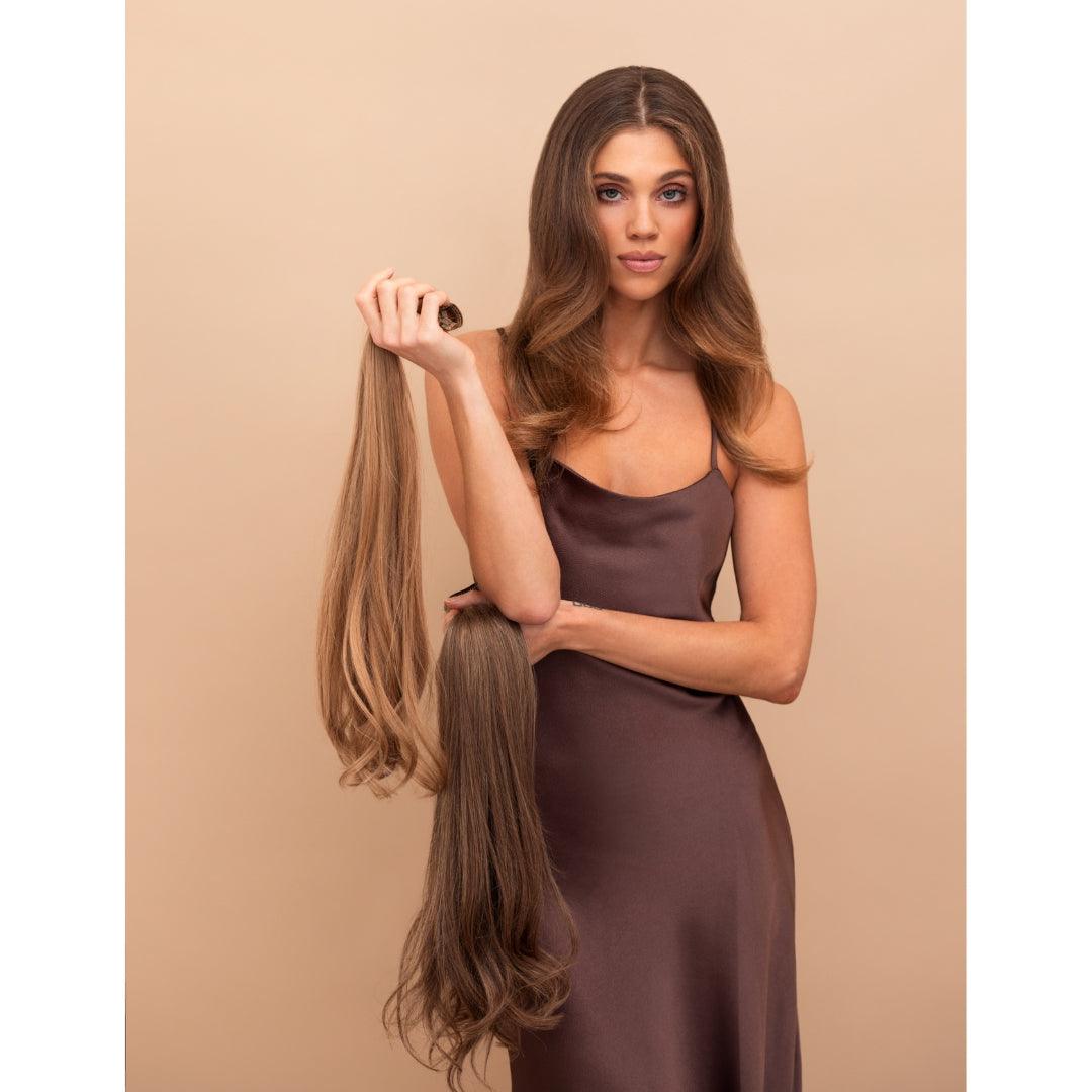 Ash Brown (8) 24" 250g - Clip-Ins