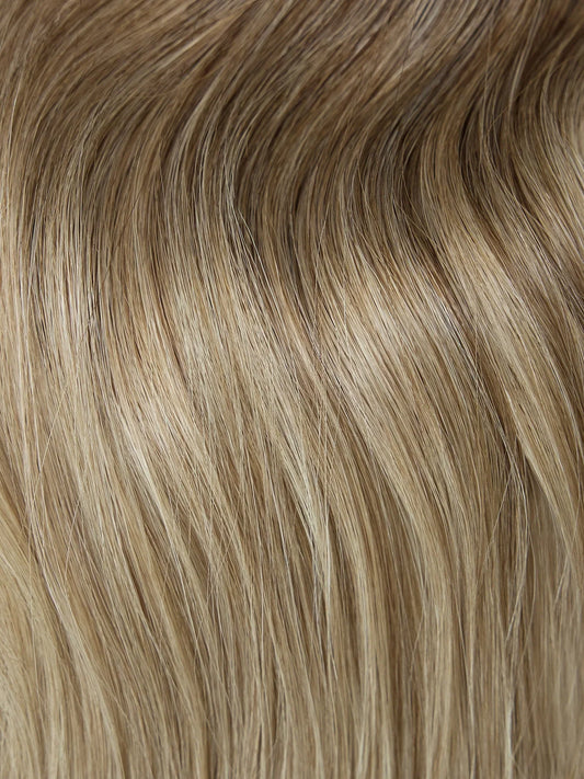 Balayage Dark Brown (#2) to Ash Blonde (#60) Keratin Tip