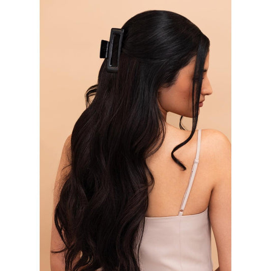Soft Black (1C) 20" Single Weft - Clip-Ins