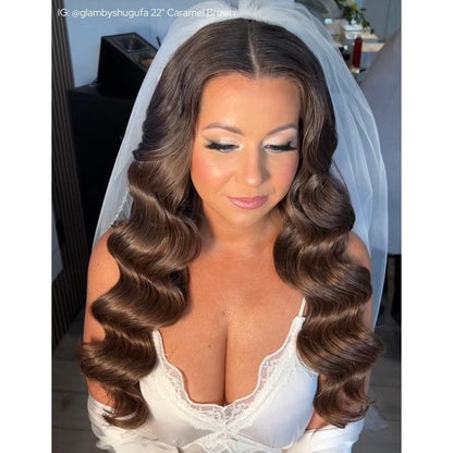 Caramel Brown (4) 18" 125g - Clip-Ins