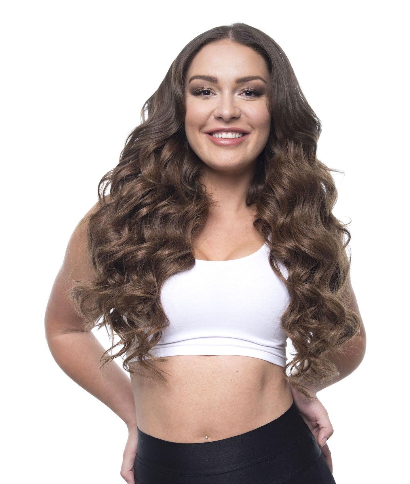 Caramel Brown (4) 20" 220g - Clip-Ins