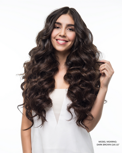 Dark Brown (2A) 24" 250g - Clip-Ins