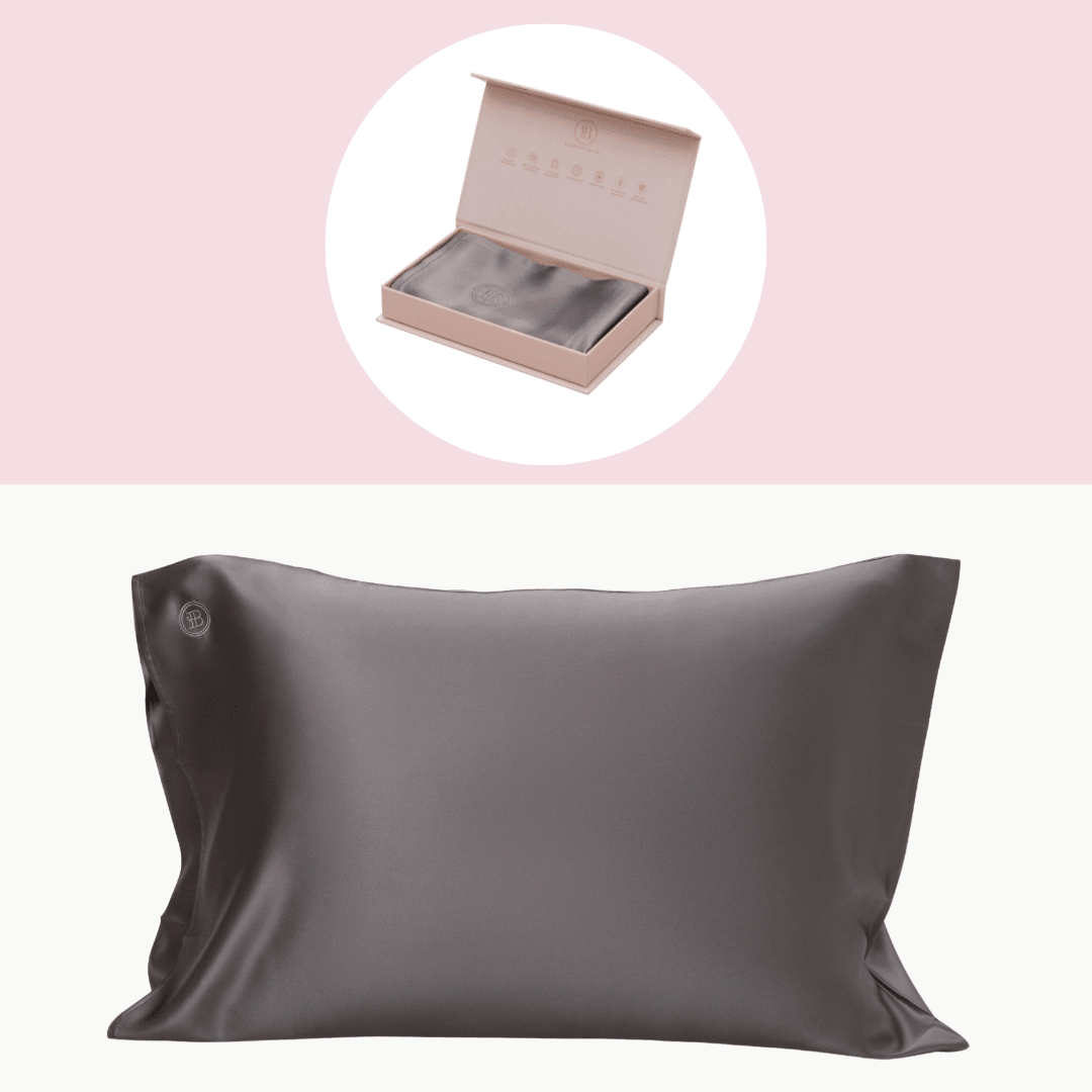 Silk Pillowcase - Queen (Dark Grey) (backorder, April)