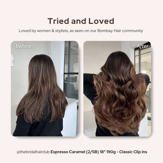 Espresso Caramel (2/5B) 20" 220g - Clip-Ins