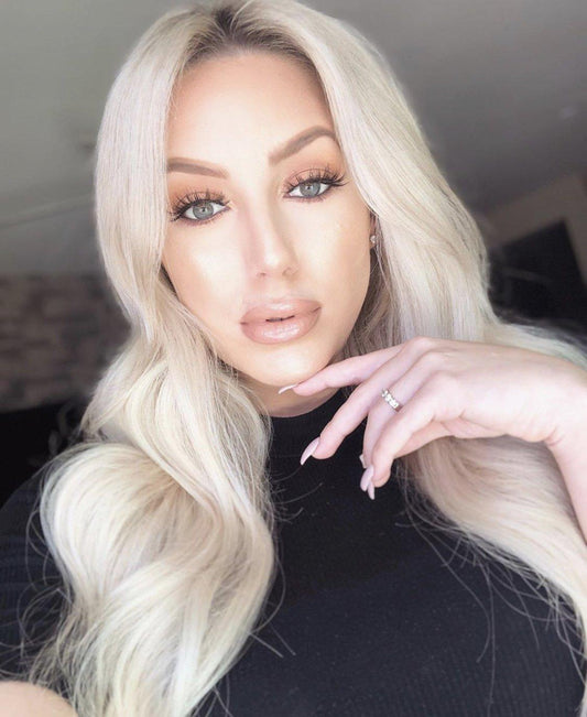 Platinum Blonde (#1002) 20" Keratin Tip