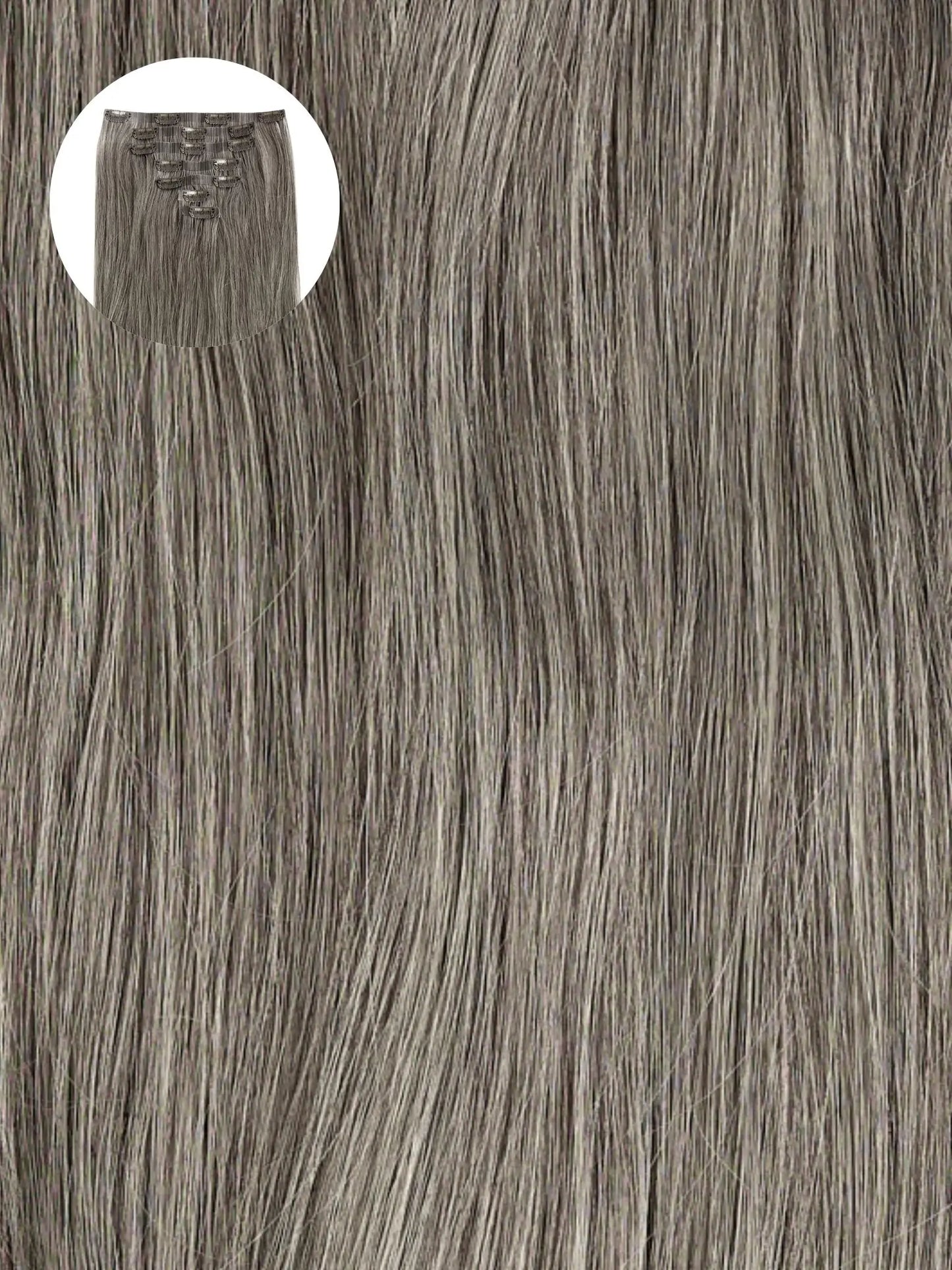 Light Grey (LG) Seamless Clip-Ins