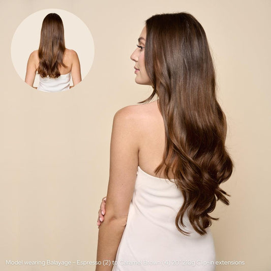 Ombre Espresso (#1C) to Chestnut Brown (#6C) Tape (50g)