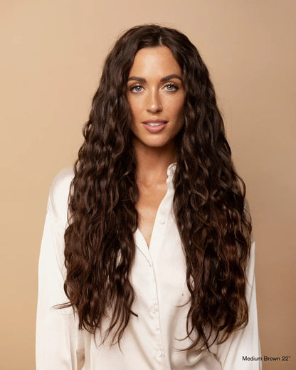 Medium Brown (2B) Thinning Hair and Invisible Clip-ins Bundle