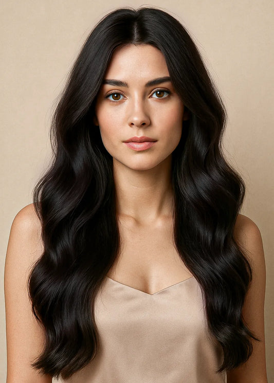 Natural Black (1A) 20" 160g Clip-ins