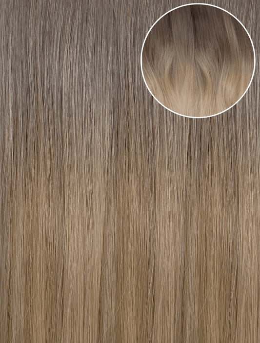 Ombre - Cool Brown to Dirty Blonde (T6/20) 22" 220g - Clip-Ins