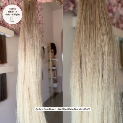 Ombre Cool Brown (#10C) to White Blonde (#60B) Tape (50g)