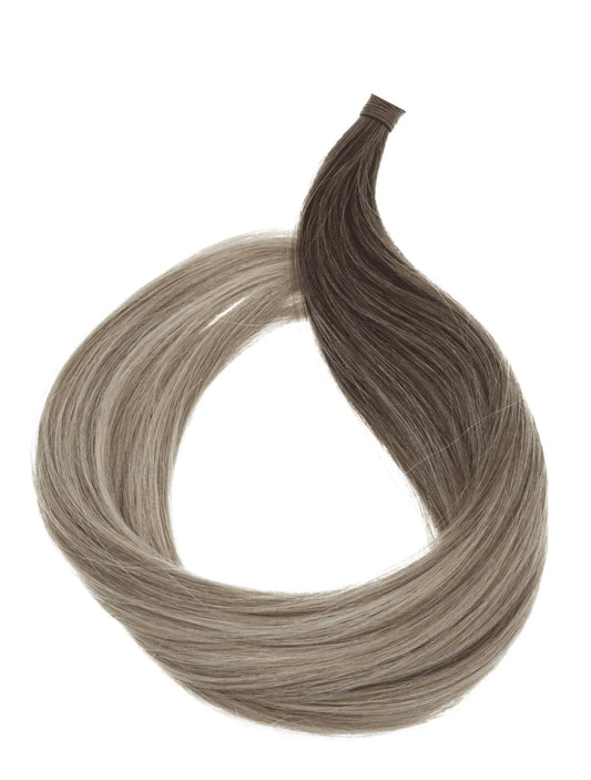 Balayage Dark Brown (#2) to Ash Blonde (#60) 20" Keratin Tip