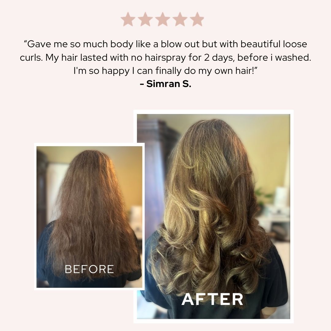 3-in-1 Thermal Round Brush for hair blowout - Bombay Hair Canada