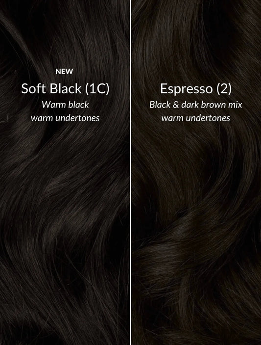 Soft Black (1C) 20" Single Weft - Clip-Ins
