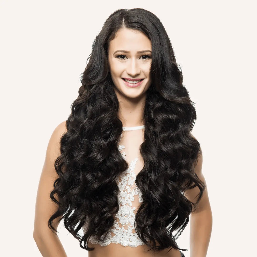 Off Black (1B) 22" 220g - Clip-Ins