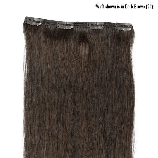 Soft Black (1C) 20" Single Weft - Clip-Ins