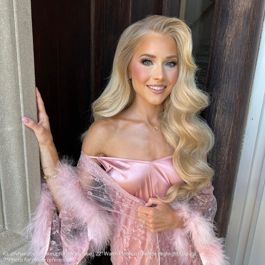 Warm Platinum Blonde Highlights (P18/613) 20" Keratin Tip