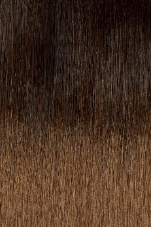 Ombre - Espresso (#1C) to Chestnut Brown (#6C) 20" I-Tip (Ships, late May)