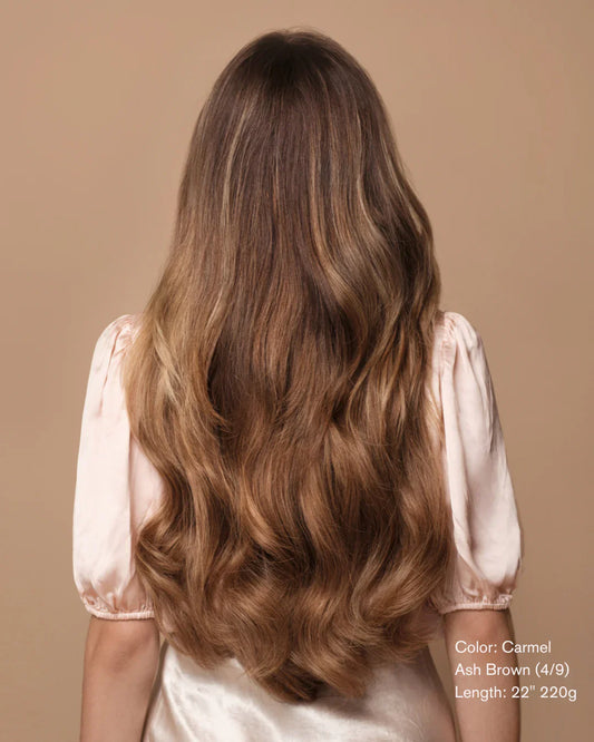 Caramel Ash Blend (4/9) 20" 220g - Clip-Ins