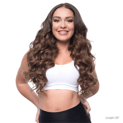 Caramel Brown (4) 18" 190g - Clip-Ins