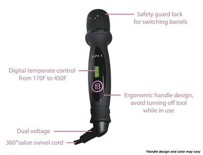 Styling Tool Handle for hair curler, hair waver, and thermal brush (BOMBAY HAIR)
