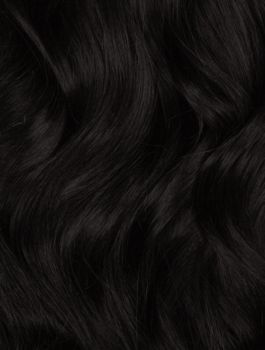 Natural Black (1A) 18" 125g - Clip-Ins