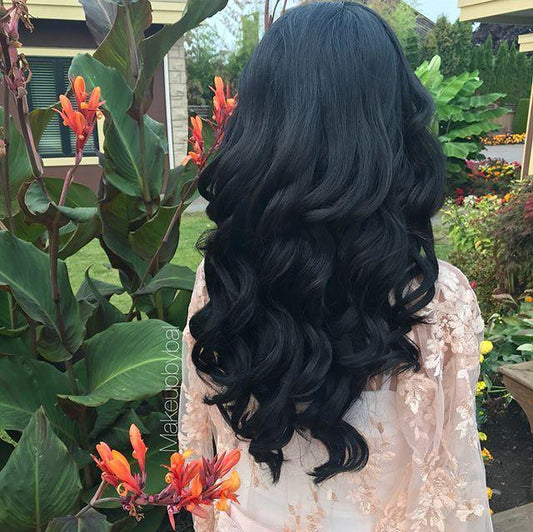 Jet Black (1) 22" 220g - Clip-Ins